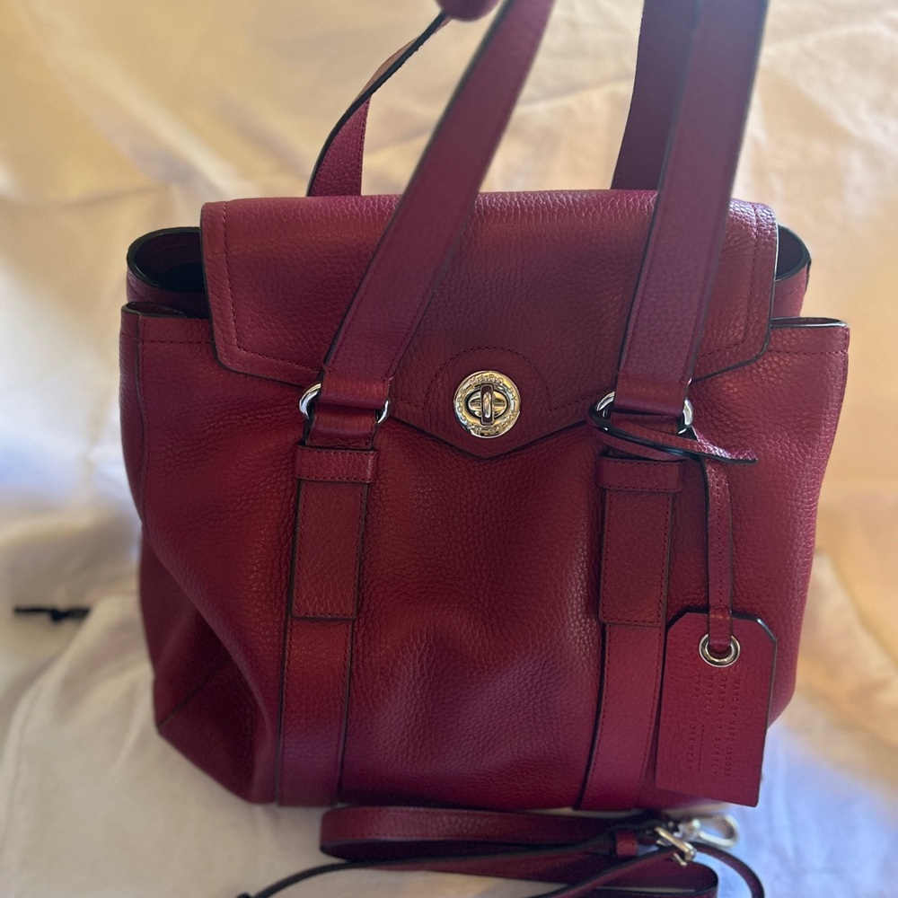 Marc by Marc Jacobs Elegant Red Leather Women's Tote